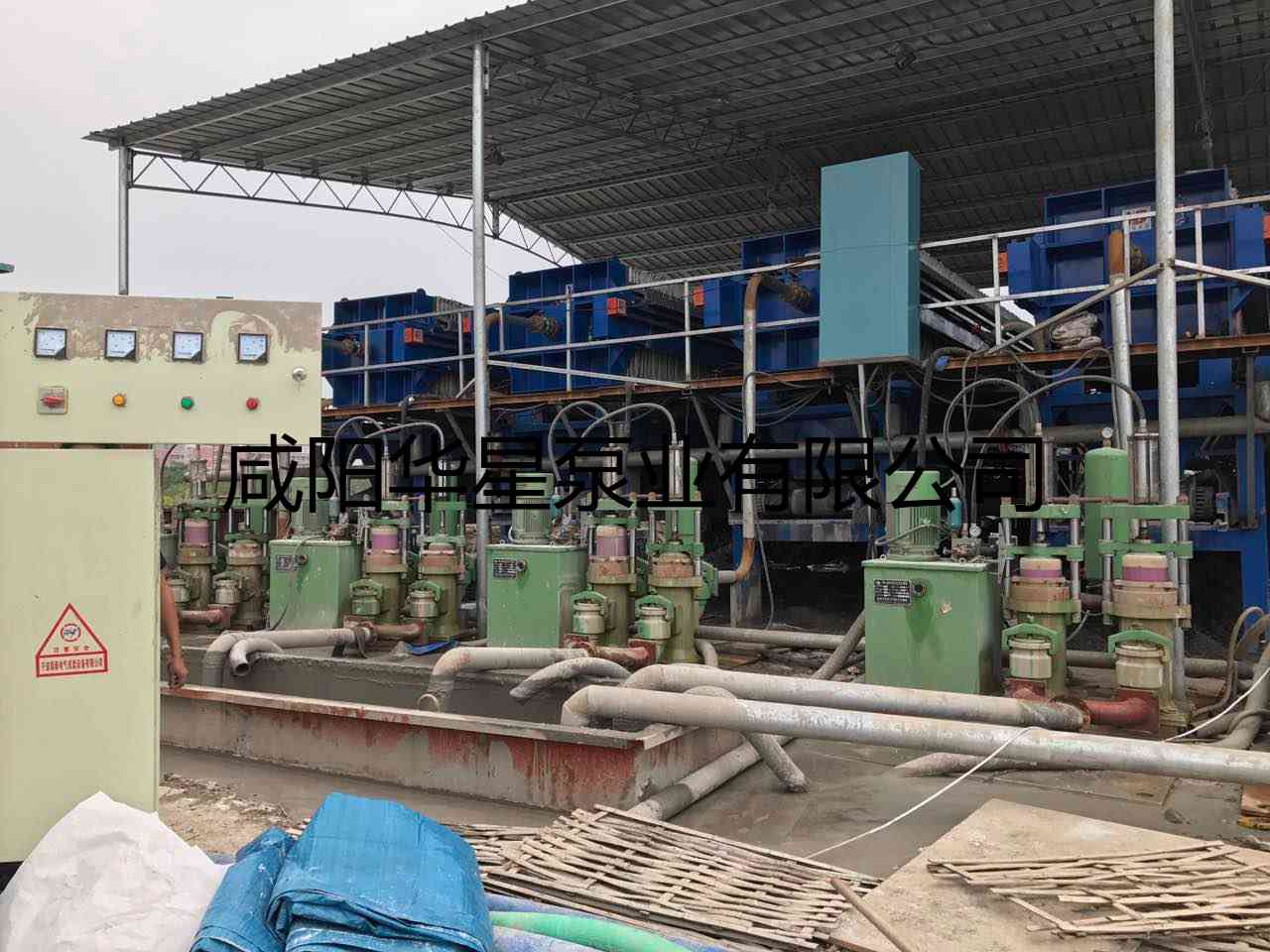 华星YBH300-40节能陶瓷柱塞泵打桩污泥使用现场--第二个现场-03 华星YBH300-40节能陶瓷柱塞泵打桩污泥使用现场--第二个现场-03