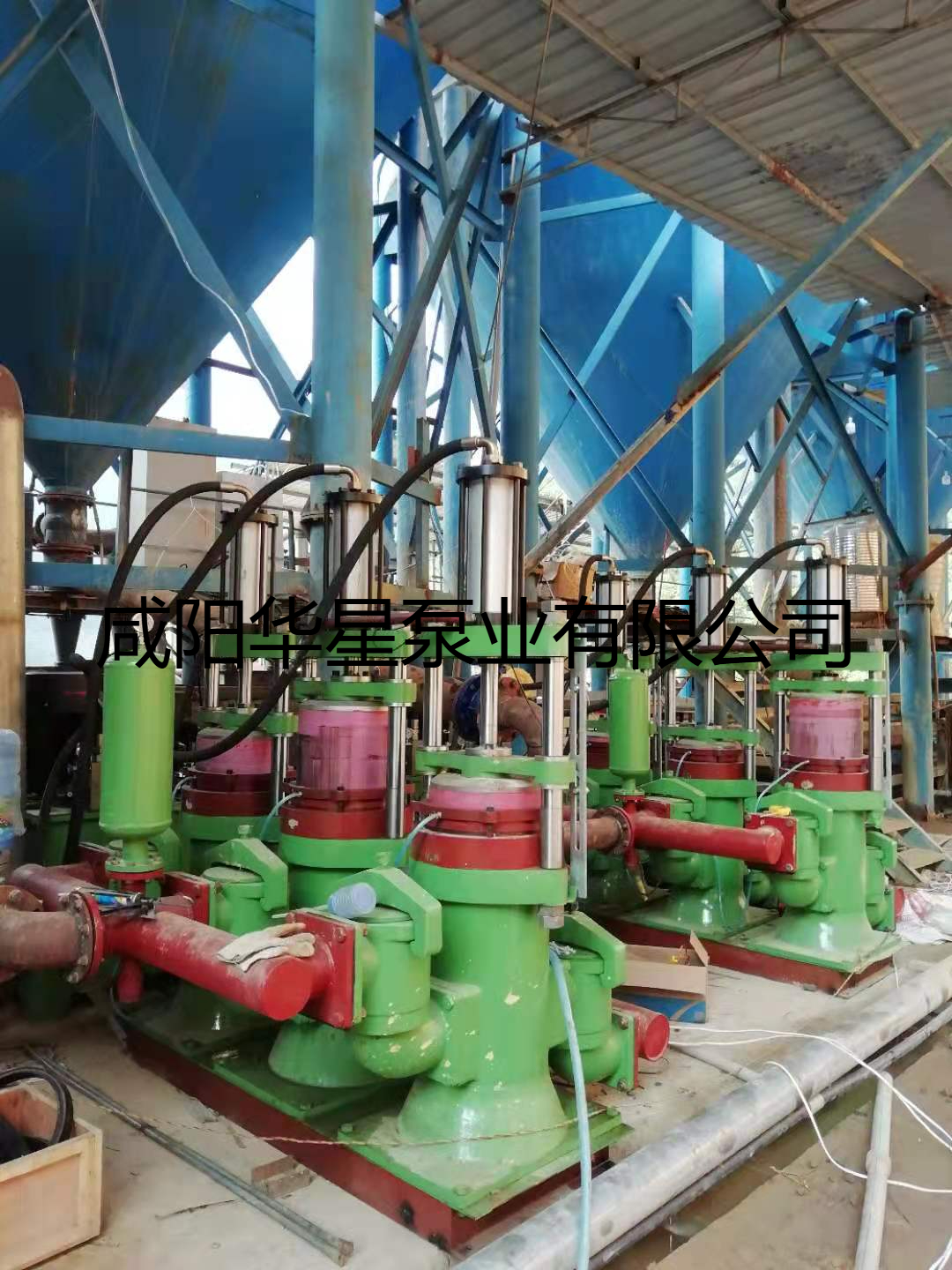 华星陶瓷柱塞泵尾矿使用现场-03